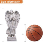 basen Praying Angel Garden Statue, Outdoor Memorial Decor for Cemetery - Image 4