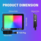 Willpower 4x 100W LED Floodlight,3000LM Smart RGB Flood Lights Outdoor with APP Control Colour Changing Timing Scene Garden Lighting for Party Stage Garden Halloween Christmas Decorations,IP66 US Plug - Image 2