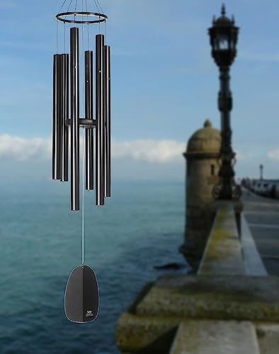 Woodstock Wind Chimes for Outside, Outdoor Decor for Your Patio and Front Porch, Garden Decor, (68") Silver Deep Toned Wind Chime, Woodstock Windsinger Wind Chimes of Apollo (WWAS) - Image 2