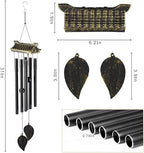 Carefree Fish Wind Chime Use Musical Wind Bell Tubes 31Inch Asian Style Family Love Garden Decor Japanese Cherry Blossom （Patent No.: US D1,104,819 S） - Image 3