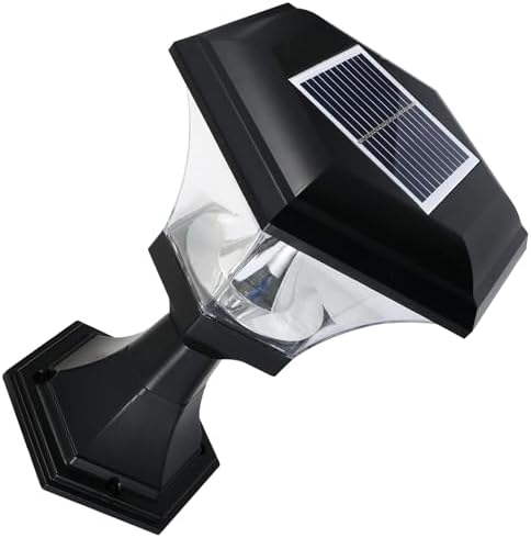 SEWACC Solar Lawn Post Light Waterproof LED Solar Garden Pillar Light Outdoor Yard Fence for Patio Pathway by SEWACC