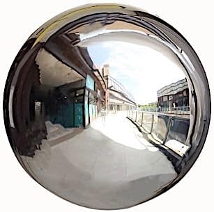 Balsa Circle 20 in Silver Stainless Steel Globe Gazing Reflective Mirror Balls Outdoor Garden Decor Centerpieces Wedding Party Events Reception Home Decorations Modern Ornaments Landscaping Accents by BalsaCircle