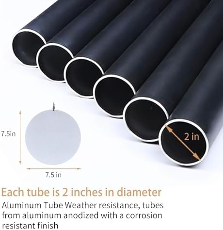 Wind Chime Wind Chimes for Outside Deep Tone Memorial Sympathy WindChimes with 6 Tuned Tubes Gifts(45'') - Image 6