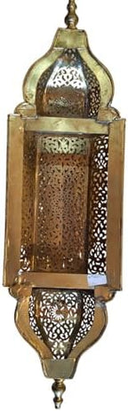 Moroccan Brass Wall Lamp Sconce Home Decor, Handmade Lighting Copper Metal Lights Turkish Lamp, Ramadan Candle Lantern, Candle Holder, Indoor Outdoor, Patio, Porch, Shelf, Garden (Minaret) - Image 7