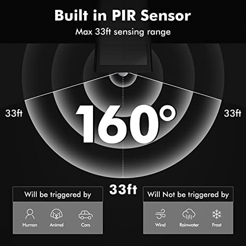 AloftSun Solar Motion Sensor Outdoor Lights,Solar Lights Outdoor Waterproof - Image 4