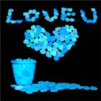 Glow in The Dark Pebbles 1200 Pcs The Garden of Light On The Dark Pebbles for Yard Rock and Manwalk Decoration Fairy Tale DIY Decorative Luminous Stone(Green) - Image 7