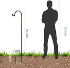 GOFORWILD 2 Pack 65 Inche Adjustable Shepherd Hooks for Outdoor - Image 6