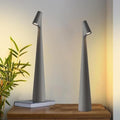 Cordless Small Table Lamps Set of 2,3 Levels Brightness Portable Desk Lamp,Rechargeable Battery Lights for Outdoor, Restaurant, Bedside, Baby Night Light(Grey) by Hebangya