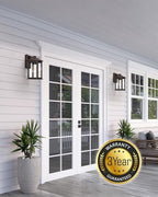 VIANIS Oil Rubbed Bronze Dusk to Dawn Outdoor Lights, Anti-Rust Aluminum Outside Lights for House, Modern Waterproof Hardwired Outdoor Wall Sconce for Porch, Garage, Front Door, Easy-to-Install - Image 4