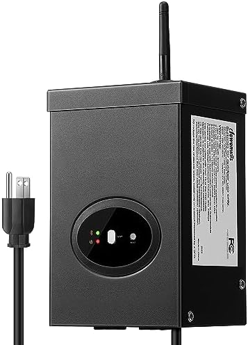 DEWENWILS 300W Smart Low Voltage Transformer, Compatible with Alexa and Google Home, 120V AC to 12V AC for LED Landscape Lights, Outdoor Lighting, ETL Listed, Waterproof, Schedule and Timer by DEWENWILS