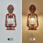 NOXARTE Rustic Wall Sconce Lighting Lantern Mounted Light with Glass Lampshade for Hallway Farmhouse Loft W7 x H15 - Image 4