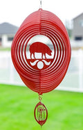 SWEN Products Pig Swirly Metal Wind Spinner by SWENProducts