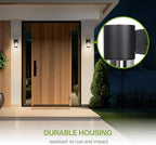 ASD Smoky Glass Outdoor Wall Lights - 60W 120V E26 Base ETL Exterior Lighting Fixtures, LED/CFL/Incandescent Bulb Outdoor Lights for House, Waterproof Patio Wall Sconces & Porch Décor - Image 5