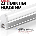Barrina LED T5 Integrated Single Fixture, 4FT, 2200lm, 3000K, 20W, 6 Packs - Image 2
