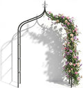Thick Gothic Pointed Metal Garden Arch Rust-Proof for Climbing Vines Roses by LeJoy+Garden