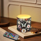 4 PCS Flameless LED Candle with 4H 8H Timer Remote Retro Butterfly Moon Flower Electric Pillar Candle with Color Changing Control for Room Fall Wedding Christmas Decorations - Image 3