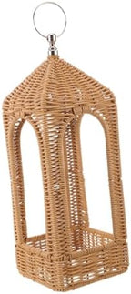 Imitation Rattan Lantern Handwoven PE Shade Cover for Tealights by GAROZATION