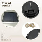 5 Pcs Solar Powered String Lights, 30 Led Fairy Lights For Mason Jars, Waterproof Hanging Lights, Stainless Steel Solar Mason Jar Lid Lights, Garden Decor For Patio, Christmas - Image 4