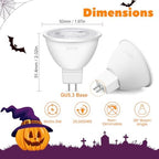 MR16 Orange & Purple LED Light Bulbs 12 Pack, 6W, GU5.3 Bi-Pin 12V, Non-Dimmable, 38° Beam, Halloween Party Lighting for Yard, Trees, Garden, Landscape - Image 3