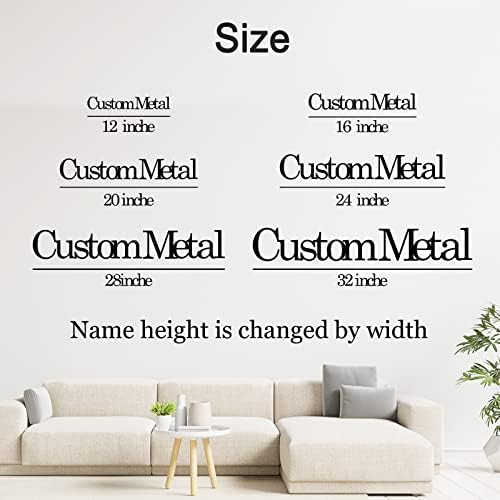 Personalized Metal Words, Custom Script Wall Lettering, Cursive Name or Text Sign for Bedroom, Nursery, Home, Office, Indoor or Outdoor Decor - Image 7