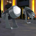 10W LED Spotlight Beam Light - Outdoor Wall Washer, Narrow Beam Angle Landscape Lighting, Durable Building Exterior Projector for Long-Range Illumination by Unknown