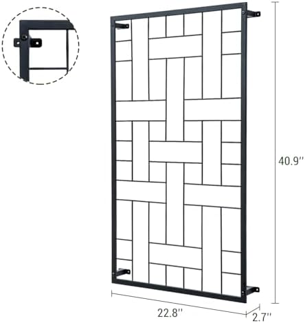 MyGift Large Geometric Metal Wall Trellis for Climbing Plants & Vines - Image 5
