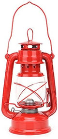 Oil Lamp, Paint Anti Oxidation Large Capacity Vintage Style Retro Kerosene Lamp Iron Glass Sturdy Exquisite Workmanship Kerosene Burning Lantern for Bar, Decoration, Gift(red) by Diydeg