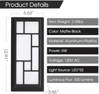Energetic 5CCT Porch Lights Outdoor 13 in Exterior Low Profile Wall Sconce - Image 3