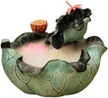 Lingula Waterfall Fountain Waterfall Fountain Lotus Leaf Resin Tabletop Fountain Decoration Indoor Flowing Water Decoration Fountain Decorative Tabletop Fountains by Unknown
