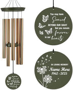 Personalized Memorial Wind Chimes Dandelion Funeral Gifts Patio by ExtrabilyOfficial