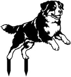 Dog Metal Garden Stake - Weatherproof Dog Silhouette Yard Art, Decorative Outdoor Sign for Lawn & Patio, Heartfelt Gift for Swiss Mountain Dog Lovers(Jump,10") by Unknown