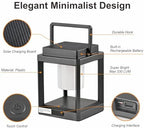 Solar Outdoor Table Lamp: Outdoor Lanterns for Patio Waterproof,Portable Rechargeable Solar Lamp - Image 4