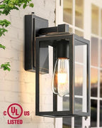 VIANIS Black Gold Dusk to Dawn Porch Light Wall Mount, Anti-Rust, UL Listed - Image 4