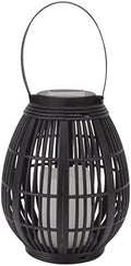 30in Solar Rattan Hanging Lantern for Patio Garden Decor by Haofy