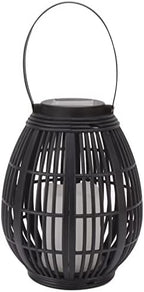 30in Solar Rattan Hanging Lantern for Patio Garden Decor by Haofy