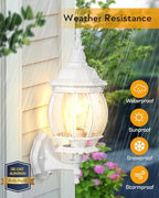 VIANIS White Dawn to Dusk Outdoor Light Fixture, 100% Aluminum Waterproof - Image 4