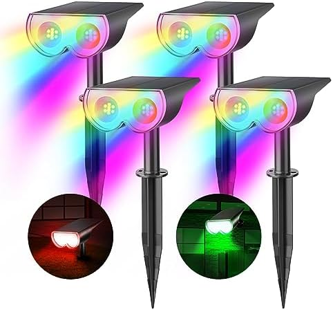Consciot Solar Spot Lights Outdoor, Halloween Decorations, Color Changing by Consciot