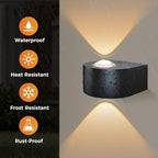 Outdoor Wall Lights 8W, 3000K 705 LM Modern Porch Light, Up Down Lights - Image 6