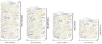 Rose Love Pillar Candles Battery Operated Color Changing Flameless Candles with Remote Timer LED Candles with Flickering Flame Indoor Outdoor Home Table Wedding Decor Set of 4 - Image 2