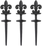 Black Cast Iron Decorative Hose Guide Stakes Set by TICKCACY-EnrichYourLife