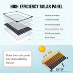 ECO-WORTHY Solar Water Fountain Pump Kit 216 GPH Flow 13W Adjustable Dry-Run Protection Solar Pond Pump Monocrystalline Solar Panel Powered Water Pump for Ponds, Garden, Waterfall, Pool, Birdbath - Image 7