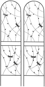 Garden Trellis for Climbing Plants Outdoor, 2-Pack 86" Metal Rustproof by Unknown