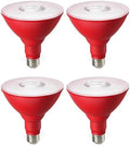 EDISHINE Dimmable Halloween Red PAR38 Flood LED Light Bulbs, 4 Pack by EDISHINE