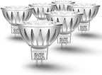 12V MR16 GU5.3 Led Outdoor Landscape Bulbs 5W,2700K Soft Warm White 6Pcs by ALIDE