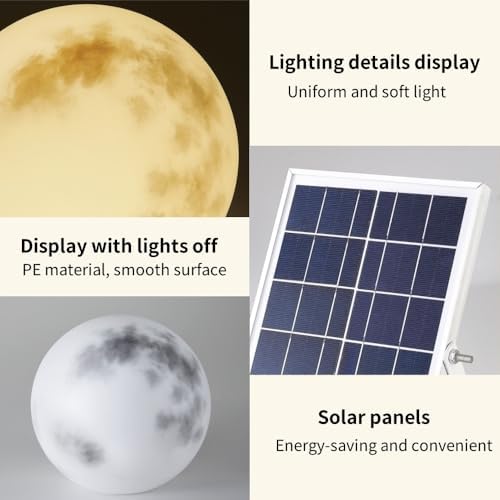 16 RGB Colors Orb Light, Solar Balls Lights for Outside, LED Ball Light, Creativity Orb Lamp, Light Up Ball for Swimming Pool, Back Yard, Garden(15.75in) - Image 3