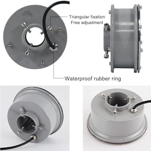 12V LED Ring Underwater Fountain Light, RGB Color Changing Remote Control Waterproof Light, IP68 Submersible Landscape Spotlight, LED Beam Spotlight, Pond Lighting(12W(12V)) - Image 5