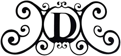 Large 24" Last Name Art Wall Decor,Family Name Plaque Wall Decoration,Last Name Sign Rustic,Metal Wall Decoration,Wrought Iron Hanging Art,Initial Decor,Monograms,Home Front Door Outdoor Fence Decor by Unknown