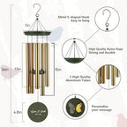 ASTARIN Sympathy Wind Chimes for Loss of Loved Ones Dad Mom, Memorial Wind Chimes Customizable, in Memory of Mother/Father, Remembrance Gifts(Produced in Texas) - Image 3