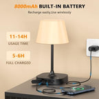 Table Lamp,Cordless Waterproof Shower Lamp and Dimmable Touch Lamp - Image 3