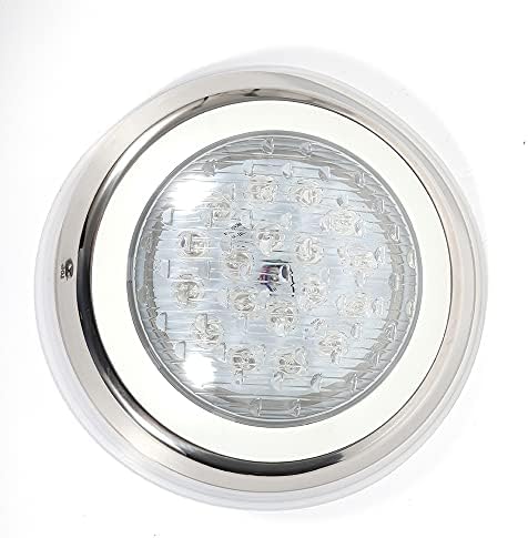 54W RGB LED 7 Color Changing Pool Light 5400 LMS Wall Surface Mounted Waterproof 90 Degrees Beam Angle Swimming Pool Pond Submersible Underwater Lamp IP68 Waterproof 12V AC with Remote 4.9ft Cord by Flhonudi